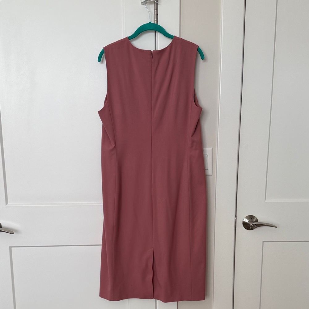 Theory Sleeveless Midi Dress - Pink Willow size 12 - Picture 4 of 4
